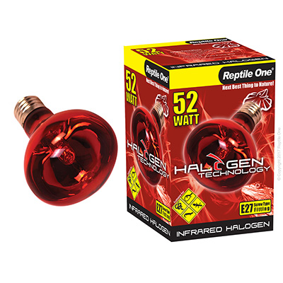 Reptile One Halogen 52W Infrared Lamp Eqv 75W