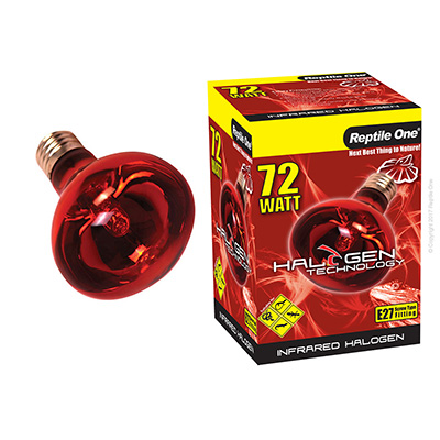 Reptile One Halogen 72W Infrared Lamp Eqv 100W
