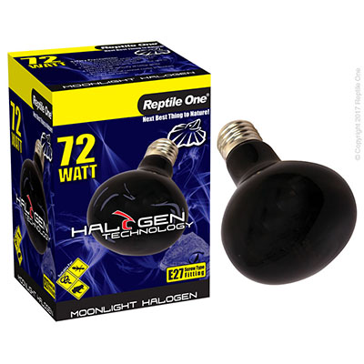Reptile One Halogen 72W Moonlight Lamp Eqv 100W