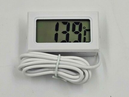 Digital Thermometer with probe - White