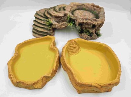 Medium Critter Ledge Hide, Water Bowl and Feed Dish Pack